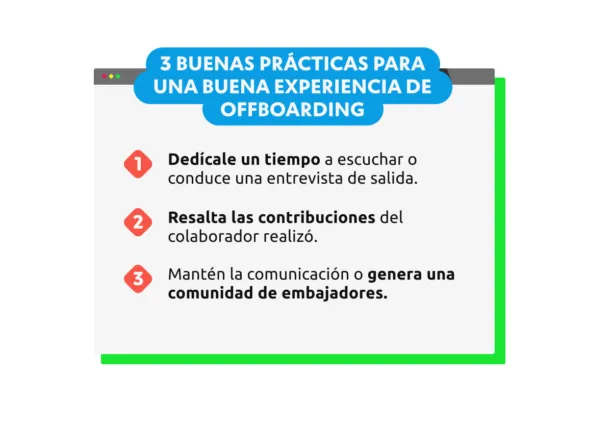 3 buenas practicas para una buena experiencia de offboarding