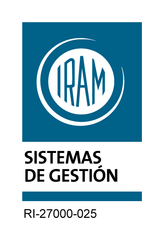 Certificación IRAM ISO 27001 de sistemas de gestión de la seguridad de la información, registro RI-27000-025