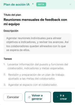 Plan de acción final con tareas paso a paso, listo para crear